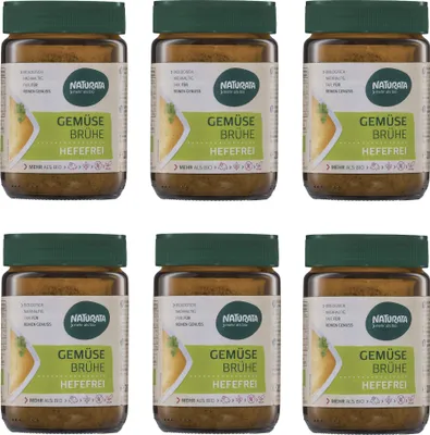 Produktbild von Gemüsebrühe hefefrei, 6 x 200 g