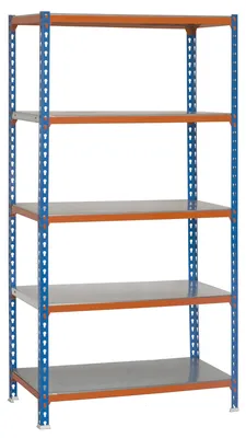 Imagen del producto de Simonrack Estantería Metálica, 2000x1000x500 mm, 5 Alturas, Bandejas metálicas, 180 kg de punto de flexión - Simonclick