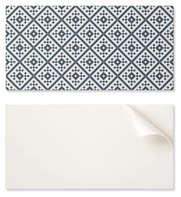 Produktbild von Wanddekor-PVC-Paneel mit Muster für ein Zimmer, 120 x 60 cm, geometrisches Rautenmuster