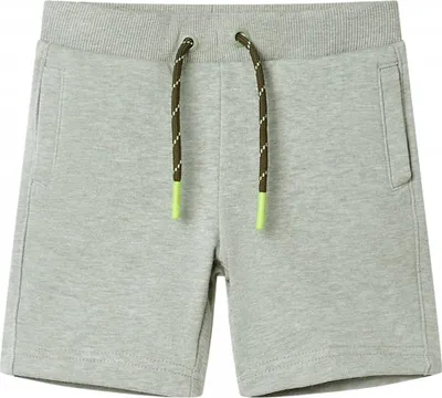 Produktbild von Kindershorts mit Kordelzug Hellkhaki Melange 128 11702