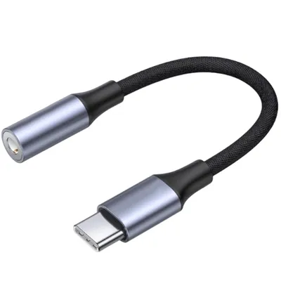 Produktbild von USB Type C auf 3.5 mm Klinkenbuchse Audio AUX Adapter Kopfhörer Klinke Buchse Audio Kabel Audiokabel für Samsung Galaxy iPhone 16/15 Pro Max Premium