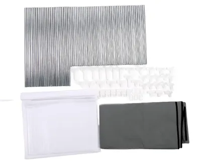 Image de Armoire portable pour vêtements, avec étagères et couvercle, idéale pour ranger et organiser vos affaires. Couleur : gris