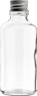 Obrázek produktu pro 50 ml skleněná lahvička s hliníkovým uzávěrem 18/415, bezbarvá