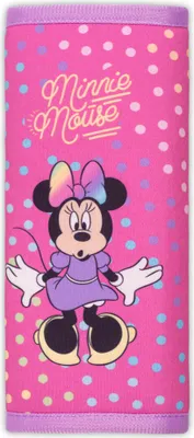 Image de Rembourrage de ceinture de sécurité Disney Minnie Mouse, matériau souple, fermeture velcro