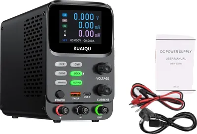 Zdjęcie produktu dla Programowalny zasilacz DC, regulowane napięcie wyjściowe od 0 do 60 V, maksymalny prąd 30 A, 30 V 10 A, wtyczka UE 220 V.