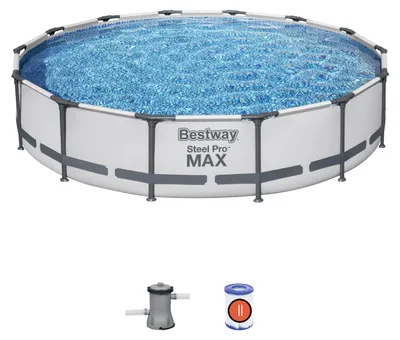 Immagine prodotto di Piscina Tonda con struttura Steel Pro MAX 427x84 cm Bestway 56595