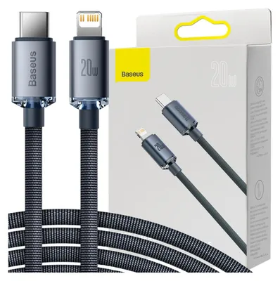 Image de Baseus CAJY000301 mobile phone cable Grey 2 m USB C Lightning