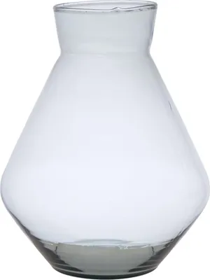 Produktbild von INNA-Glas Blumenvase RAMUNDA aus Glas, recycelt, klar, 30 cm, Ø 25 cm - Vase transparent