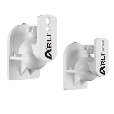 Produktbild von 2x ARLI Wandhalter für Lautsprecher weiss I Universal Wandhalterung Boxen Wand Halter Halterung