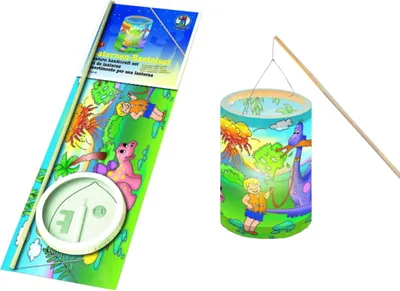 Produktbild von URSUS Laternen-Bastelset 24 Dinos