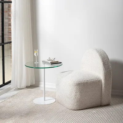 Immagine prodotto di Skye Decor, Chill-Out - White, tavolino, bianco, 100 % vetro temperato, 50 x 50 x 50 cm
