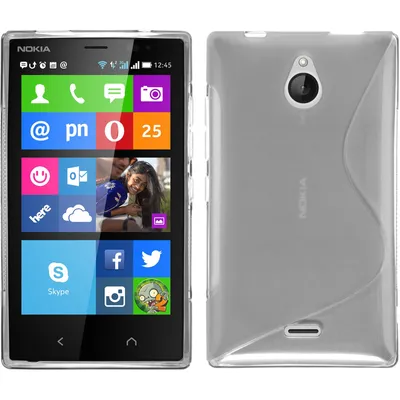 Produktbild von PhoneNatic Case kompatibel mit  Nokia X2 - clear Silikon Hülle S-Style Cover