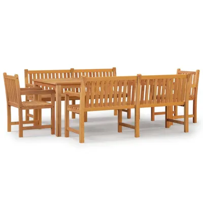 Produktbild von 5-tlg. Garten-Essgruppe Massivholz Teak