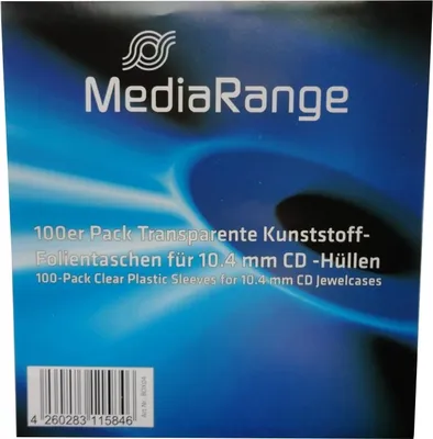 Produktbild von 100 CD Hüllen für 10.4mm CD Jewelcases / Folienhüllen / Sleeves