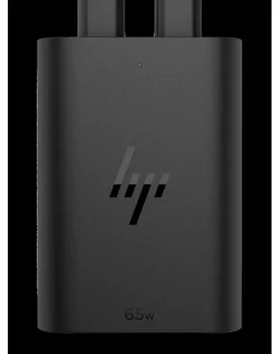 Zdjęcie produktu dla HP Ładowarka do laptopa 65W GaN USB-C, Laptop, Wewnętrzna, 65 W, 5,9,12,15,20 V, AC na DC, 65 W