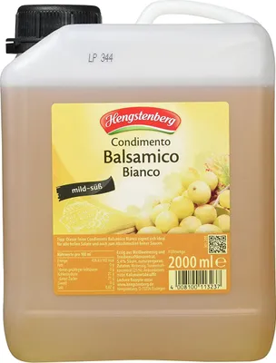 Produktbild von Hengstenberg Balsamico Bianco vegan glutenfrei im Kanister 2000ml
