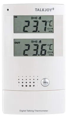 Produktbild von TalkJoy Sprechendes Innen- und Außenthermometer Frostwarner Hitzewarner