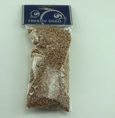 Produktbild von 200ml.( 2,24EUR/100Ml.) feine Korkgranulat im Beutel für Weihnachtskrippe. 2-4 mm.