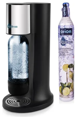 Image de Orion | Machine à eau pétillante set AquaDream - Bouteille 1,1 L et cylindre CO2 - Noir