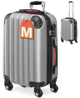 Immagine prodotto di Monzana Valigia a Guscio Rigido M Trolley Lucchetto 4 Ruote Bagaglio Manico Telescopico Alluminio