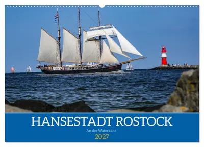 Produktbild von Hansestadt Rostock (Wandkalender 2027 DIN A2 quer), CALVENDO Monatskalender