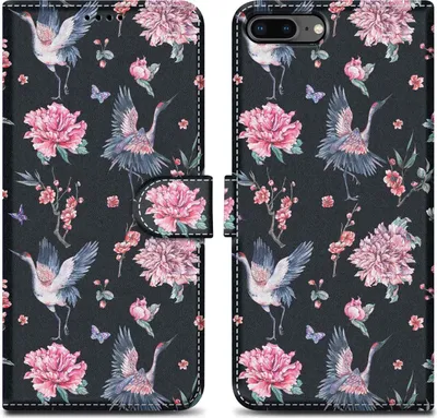 Produktbild von Cadorabo Schutzhülle für Apple iPhone 7 PLUS / 7S PLUS / 8 PLUS Hülle Design Schwarz Handyhülle Schutzhülle Etui