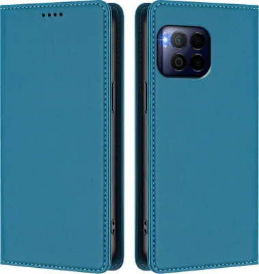 Immagine prodotto di Custodia in pelle per T-Mobile REVVL 7 Pro, custodia magnetica in Finto cuoio con supporto Lake blu