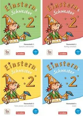 Produktbild von Einsterns Schwester - Sprache und Lesen 2. Schuljahr. Themenhefte 1-4 und Projektheft mit Schuber. Leihmaterial