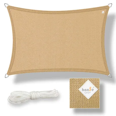 Produktbild von hanSe Sonnensegel HDPE Rechteck 2,5x4m Sand