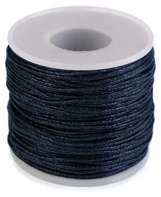 50m Baumwollschnur 1mm auf Spule dunkelblau