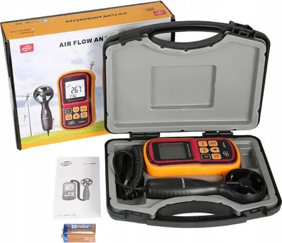 Obrázek produktu pro Anemometr, anemometr, měření teploty, měření rychlosti proudění vzduchu