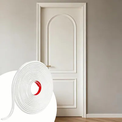 Productafbeelding van Zelfklevende Decoratieve Strips voor Muur - Wit 6.1 Meter