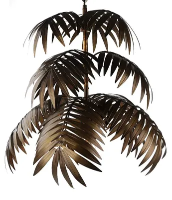 Kronleuchter mit Kokosnussblättern, 60x55 cm, E27, verstellbar