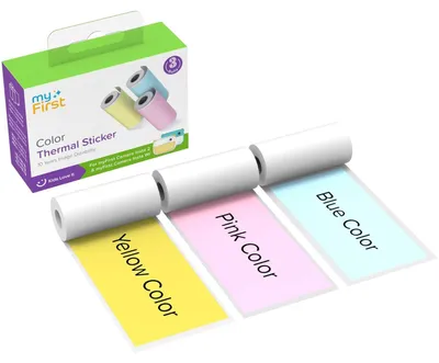 Obrázok produktu pre Termálne nálepky pre myFirst Insta Wi, Insta 20 a Insta 2, ružová, modrá a žltá