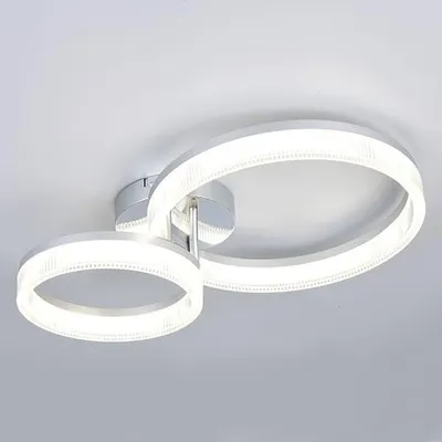 Image de Reality Leuchten : Plafonnier LED MOVA, blanc, dimensions : 51 x 12,50 x 33 cm