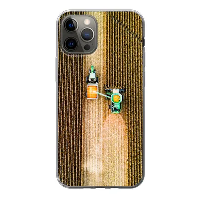 Produktbild von MuchoWow® Handyhülle Schutzhülle Hülle für iPhone 13 Pro Traktor - Feld - Land - Bauernhof - Ernte Silikon Softcase Handy Hülle - Handy-Tasche