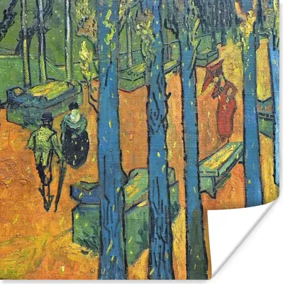 Produktbild von MuchoWow® Poster Die Alyscamps - Vincent van Gogh 75x75 cm - Wand Dekoration