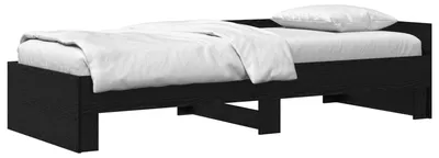 Zdjęcie produktu dla Rama łóżka z wezgłowiem Czarny dąb 80 x 200 cm