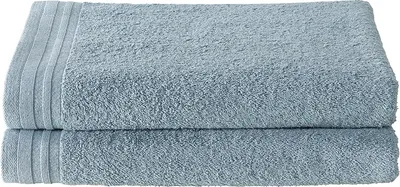Produktbild von badetücher 140 x 70 cm Baumwolle blau 2 Stück