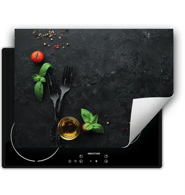 Produktbild von DarHaus Herdabdeckplatte 70x52 cm Anti Rutsch Matte Aufrollbar, schiefer - Küche