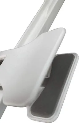 Immagine prodotto di Ganci appendiabiti in plastica - Salvaspazio - bianchi - 36 cm