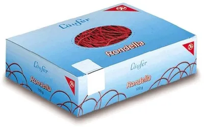 Produktbild von Gummiringe Rondella Nr. 13/85mm rot 100g Packung mit 60 Stück