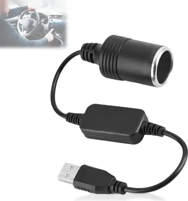 Produktbild von USB A auf 12V Zigarettenanzünder Konverter – Für GPS und Dashcams
