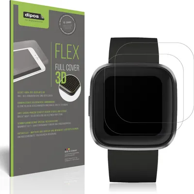 Produktbild von 2x Full Cover Schutzfolie matt für Fitbit Versa 2 Panzerfolie Anti-Shock