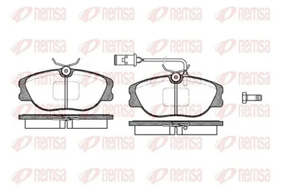Produktbild von REMSA Bremsbeläge Satz Vorne Bremsklötze für ALFA ROMEO SPIDER (916S) 0305.02