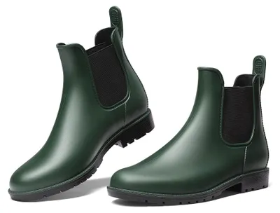 Produktbild von DREAM PAIRS Gummistiefel Damen Wasserdichte Chelsea Boots,Size 39,Grün