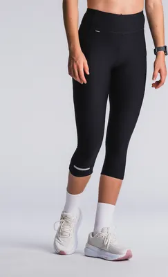 Zdjęcie produktu dla Spodnie treningowe FUSION 3/4, model Laufhose, damskie, kolor: SUPERBLACK, rozmiar: M