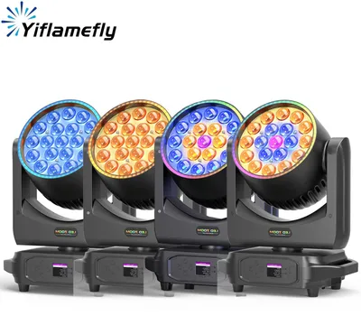 Obrázok produktu pre Sada pohyblivých svetiel – osvetlenie pre pódium – osvetlenie pre DJ – LED osvetlenie RGBW – 4 kusy – 220 W