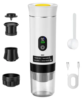 Produktbild von Kaffeemaschine, 3-in-1 Brühkompatibilität, tragbares Design, WEISS