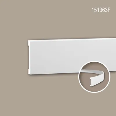 Produktbild von PROFHOME 151363F flexible Wand- und Friesleiste Stuckleiste Zierleiste 2 m